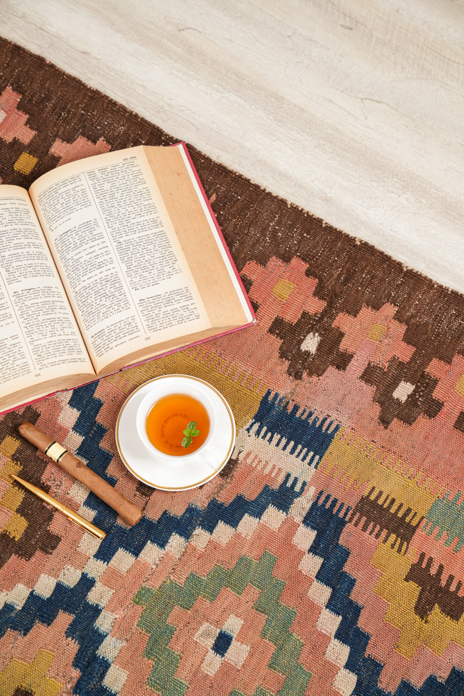 Vintage Turkmen Tribal Kilim 11' 8" x 6'8"