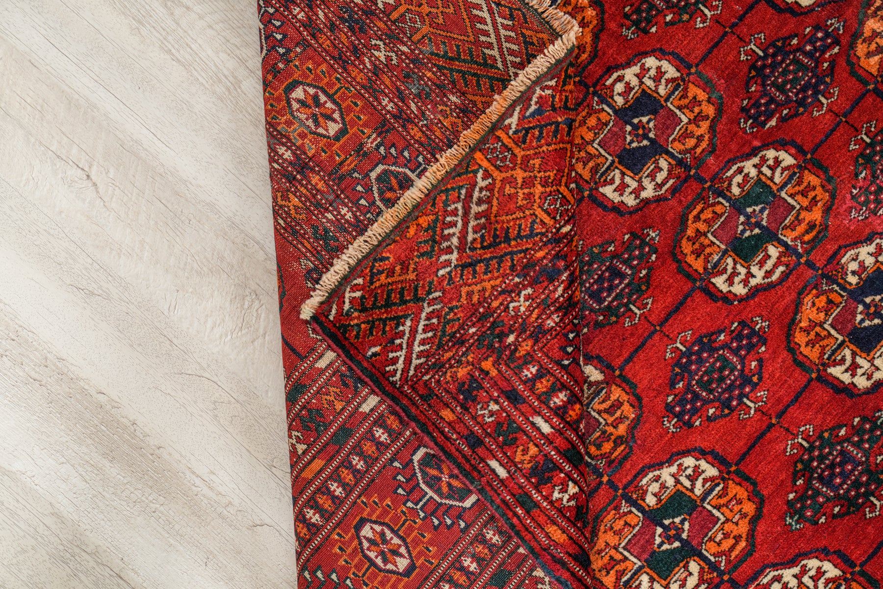 Vintage Turkmen Tekke Rug 5'10" x 4'6"