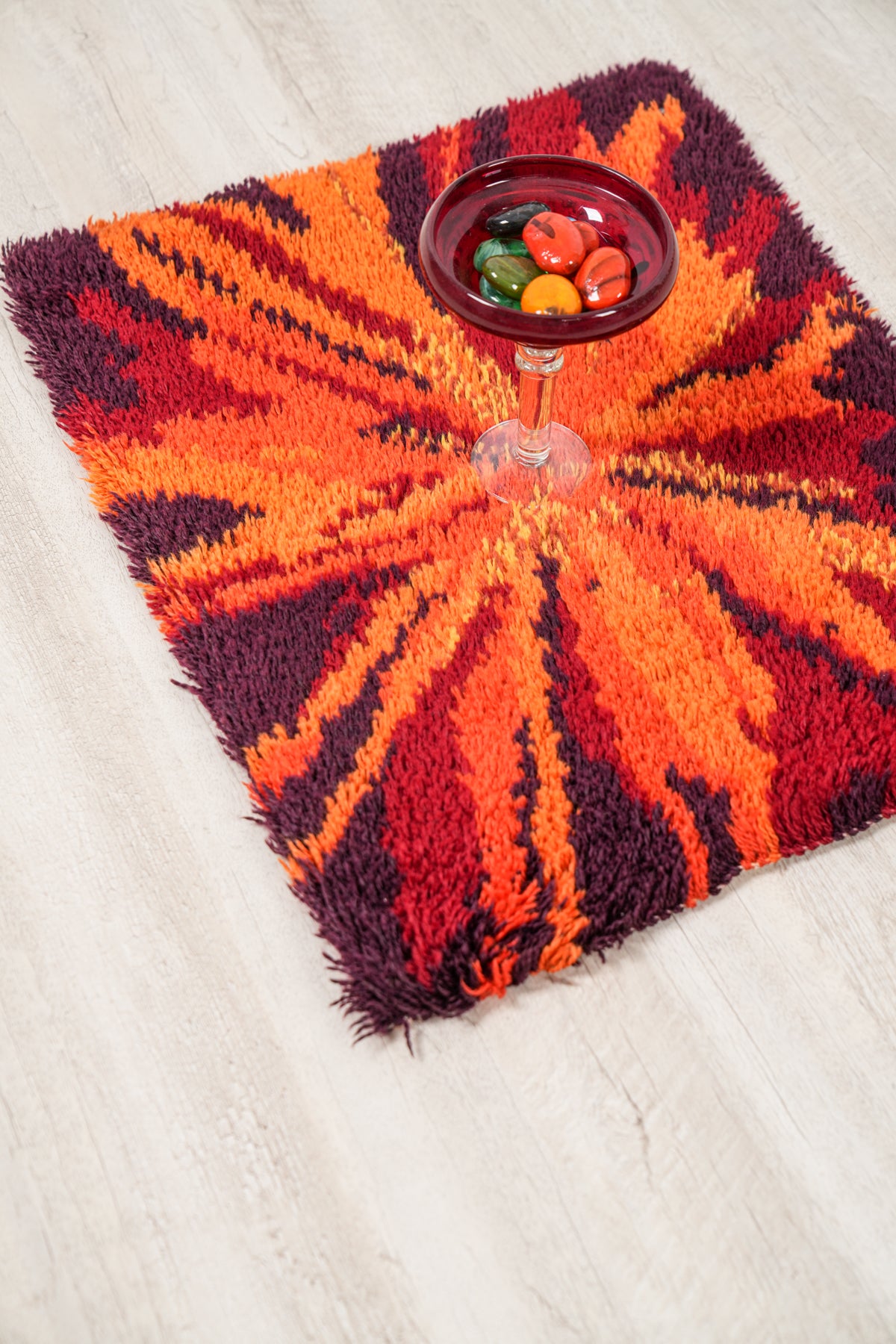 Vintage Scandinavian Rya Rug 2'1