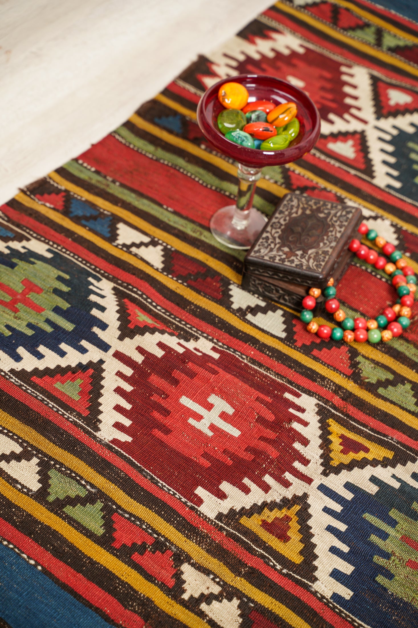 Antique Caucasian Shirvan Kilim 9'3" x 4'1"