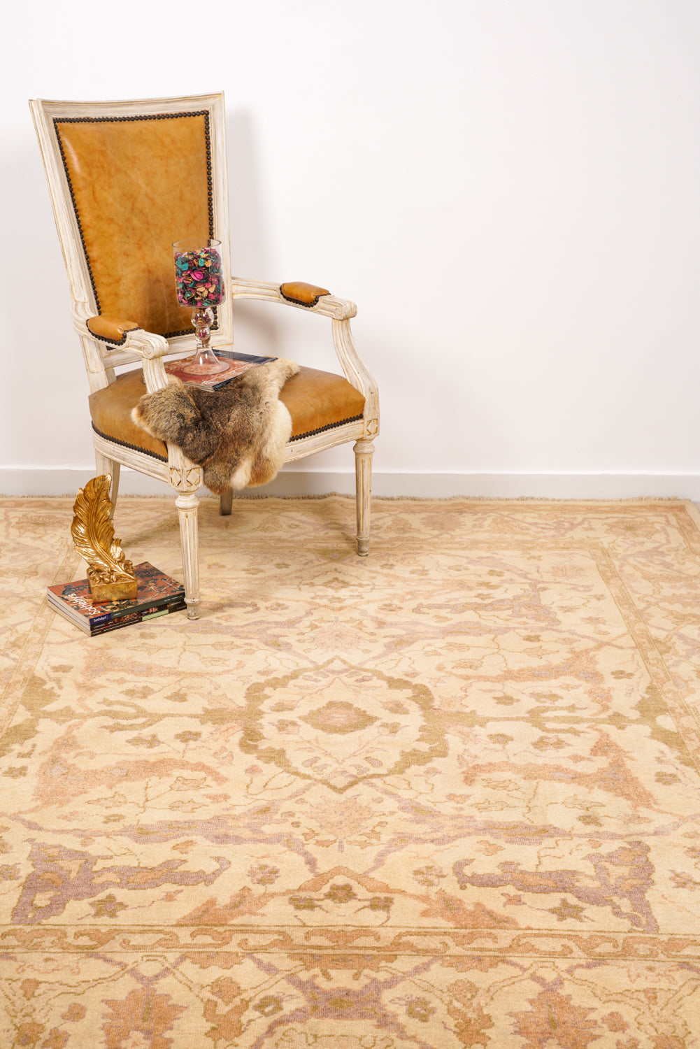 Vintage Turkish Ziegler Rug 7'9" x 6'9"