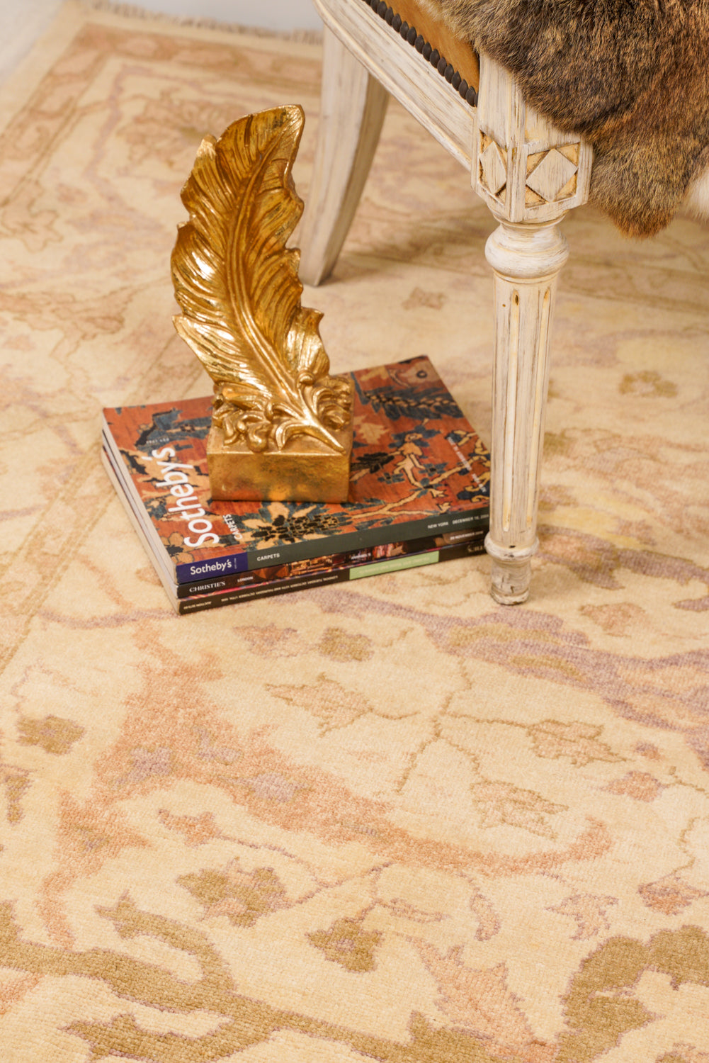 Vintage Turkish Ziegler Rug 7'9" x 6'9"