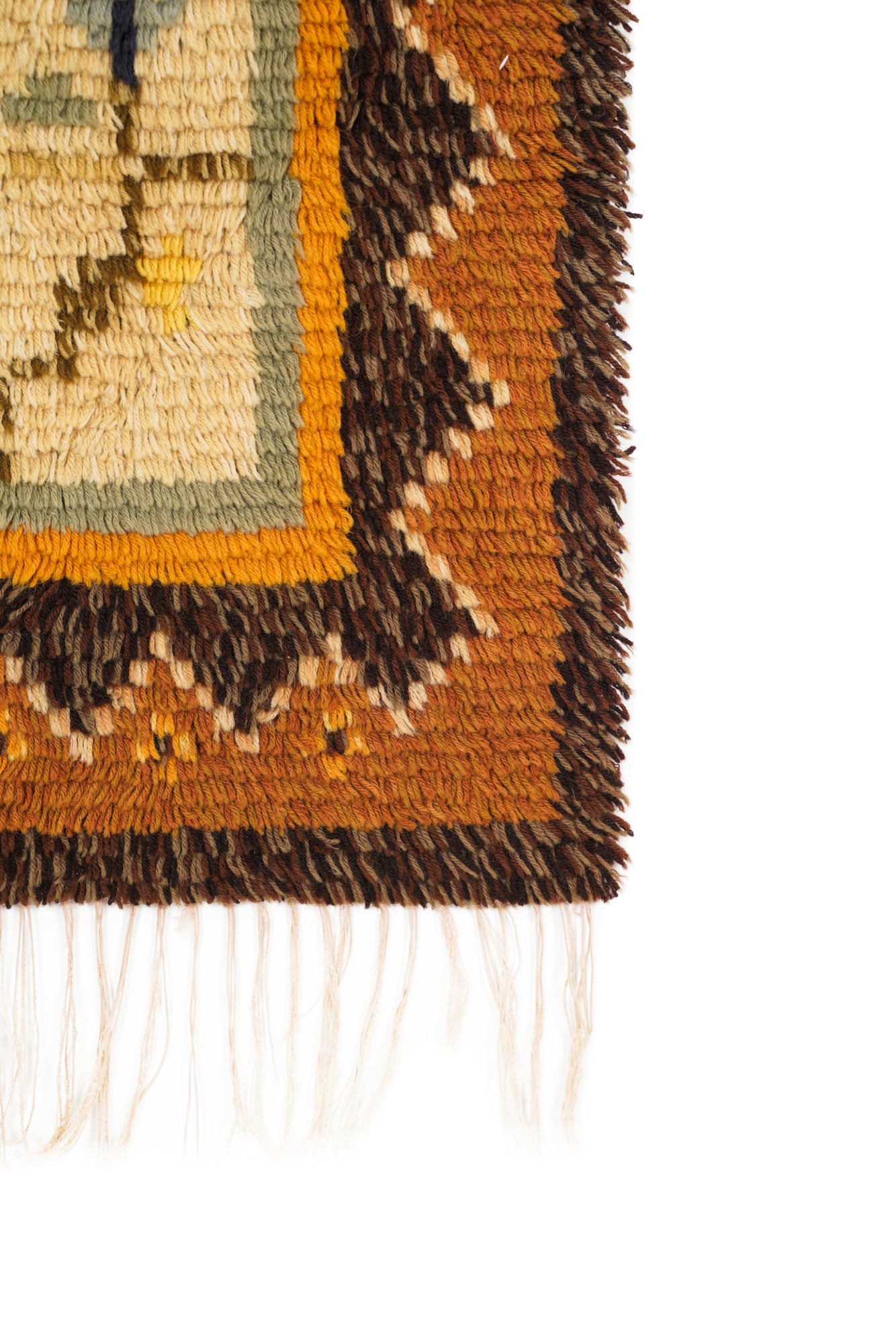 Vintage Scandinavian Rya Rug 2'7" x 2'1"