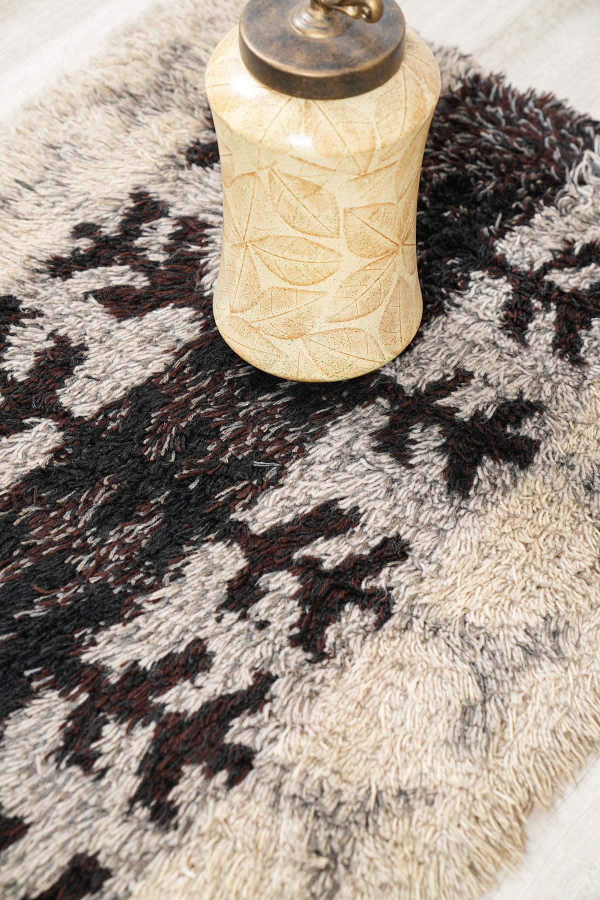 Vintage Scandinavian Rya Rug 3'10" x 2'9"