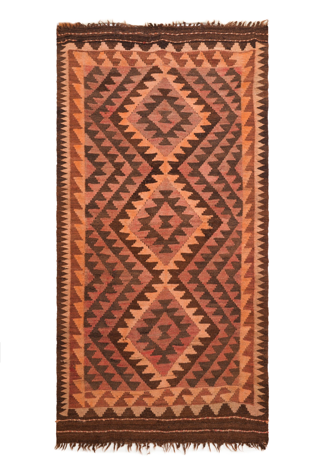 Vintage Turkoman Tribal Kilim 6' x 3'1"