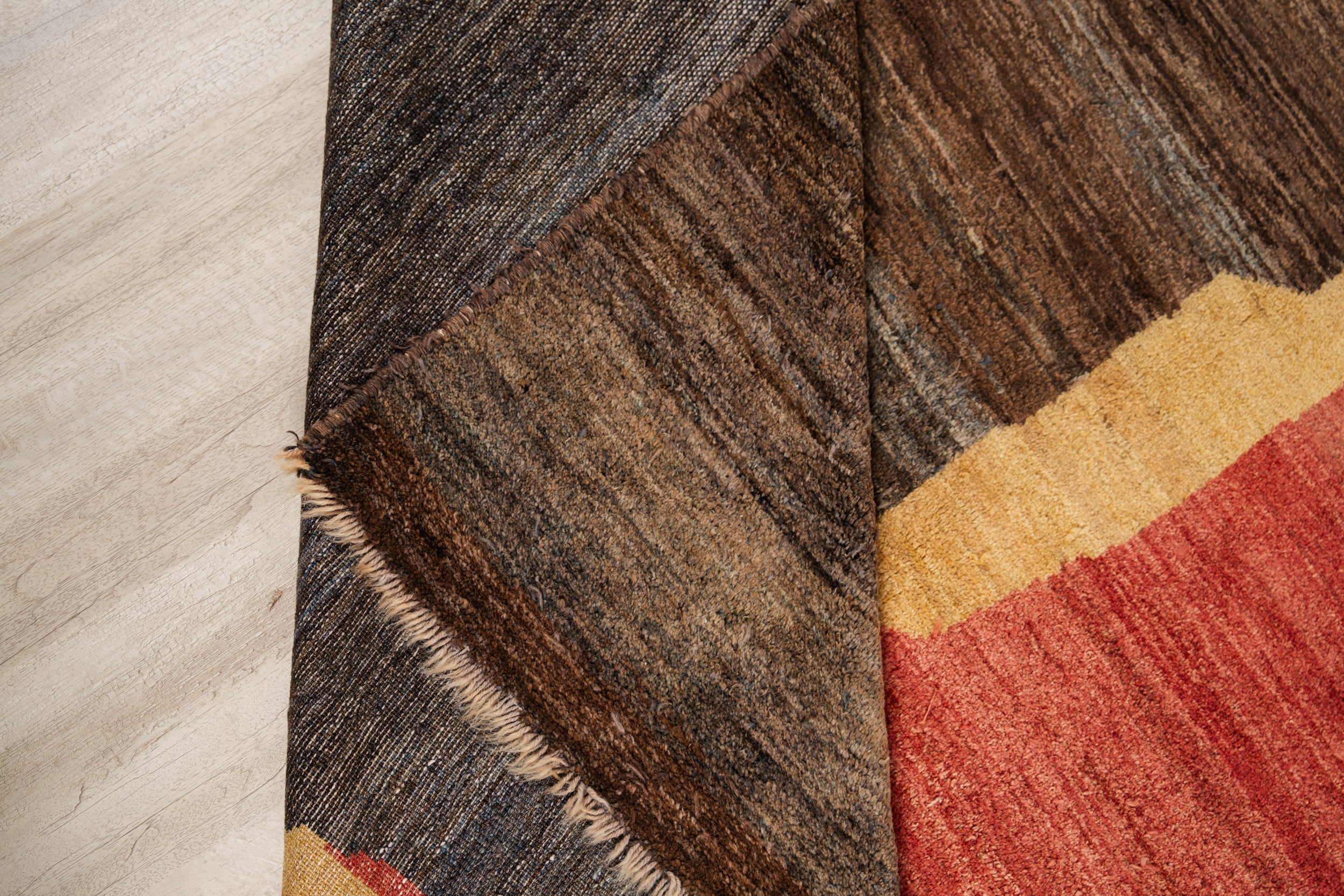 Vintage Turkish Gabbeh Rug 7'9" x 5'7"