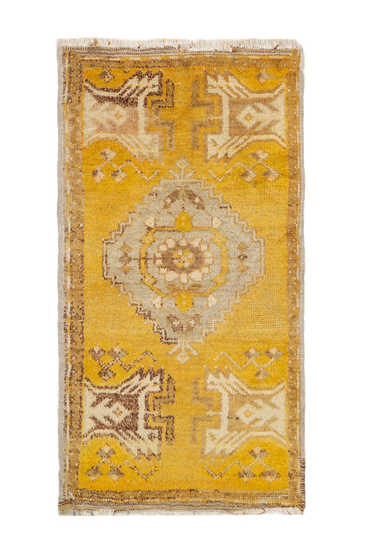 Vintage Turkish Tribal Rug 2'10" x 1'6"