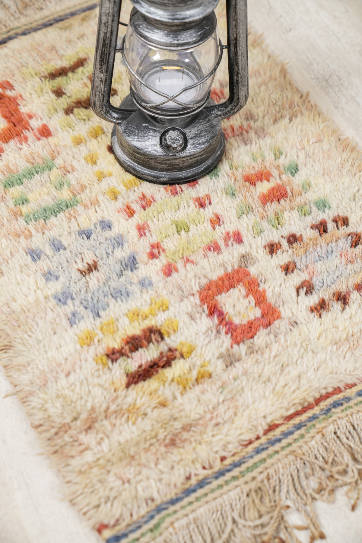 ANTIQUE SWEDISH RUG 1'10" x 1'4"
