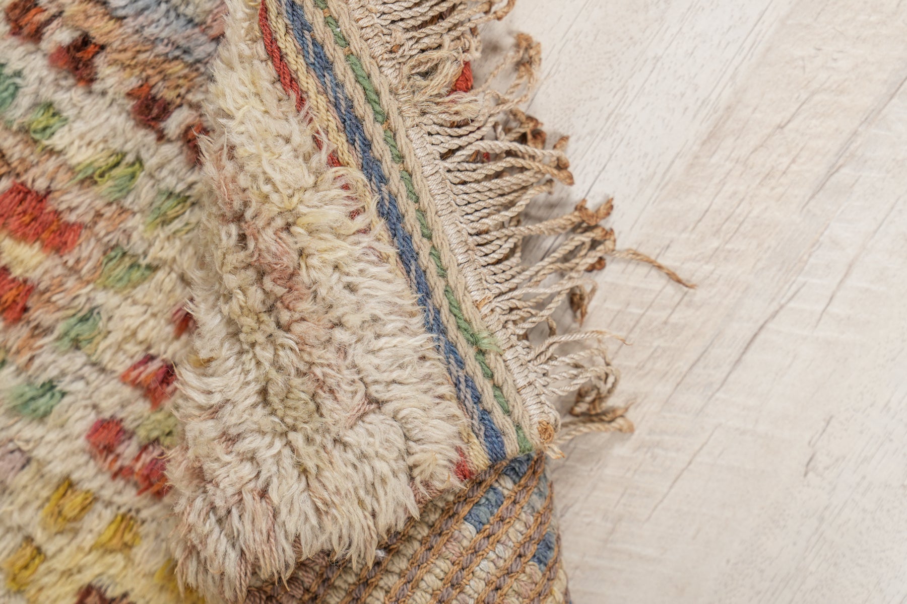 ANTIQUE SWEDISH RUG 1'10" x 1'4"