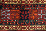 Modern Afghan Hutchulu Rug 8'2" x 6'7"