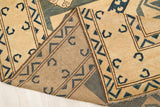 Vintage Turkoman Pinwheel Kazak Rug 10'10" x 7'1"
