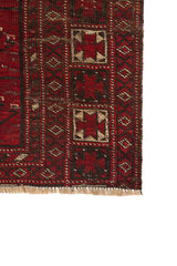 Antique Turkoman Shrub Ersari Rug 2'8" x 2'8"