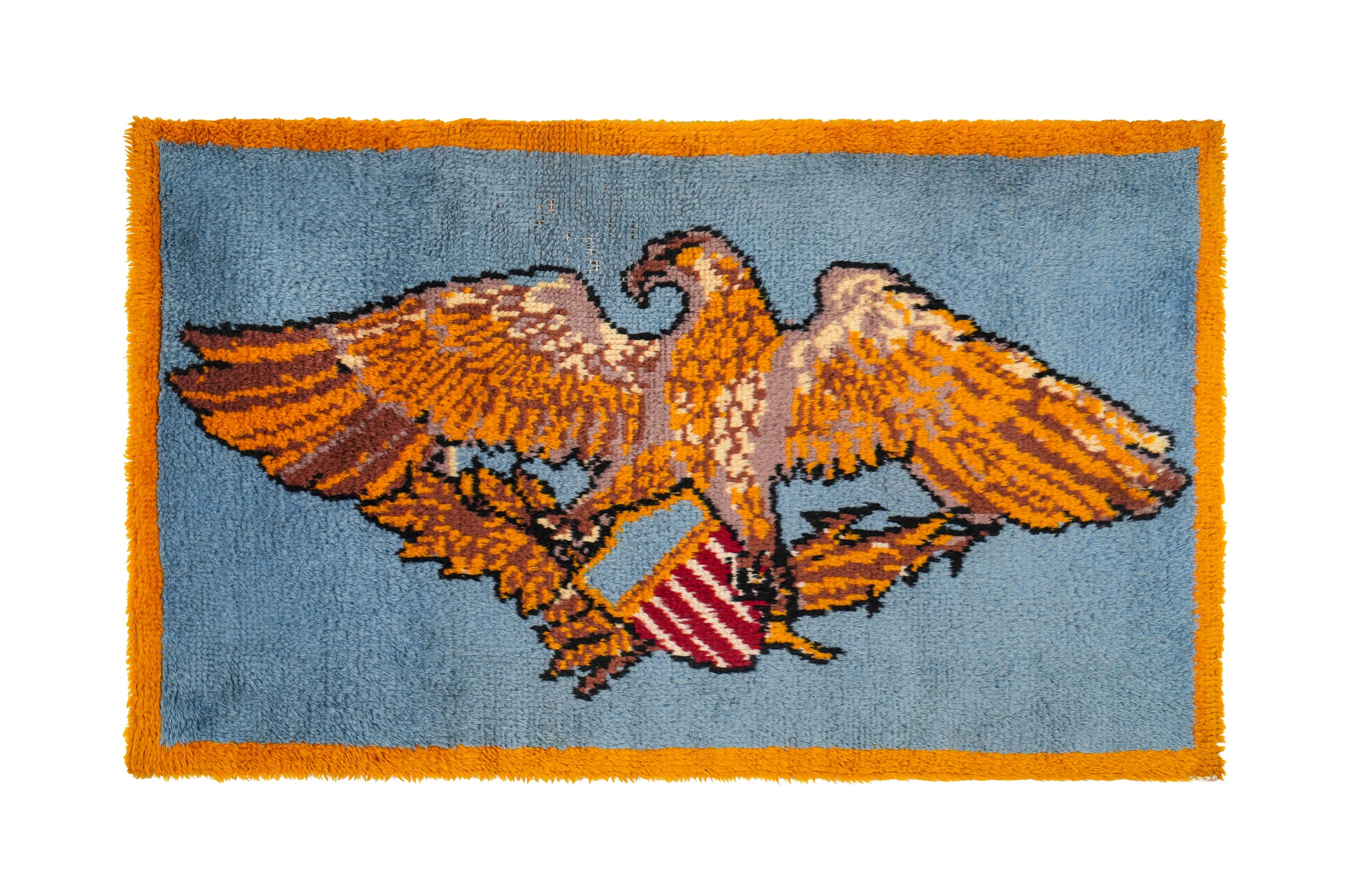 Vintage American Hook rug 4'10" x 3'