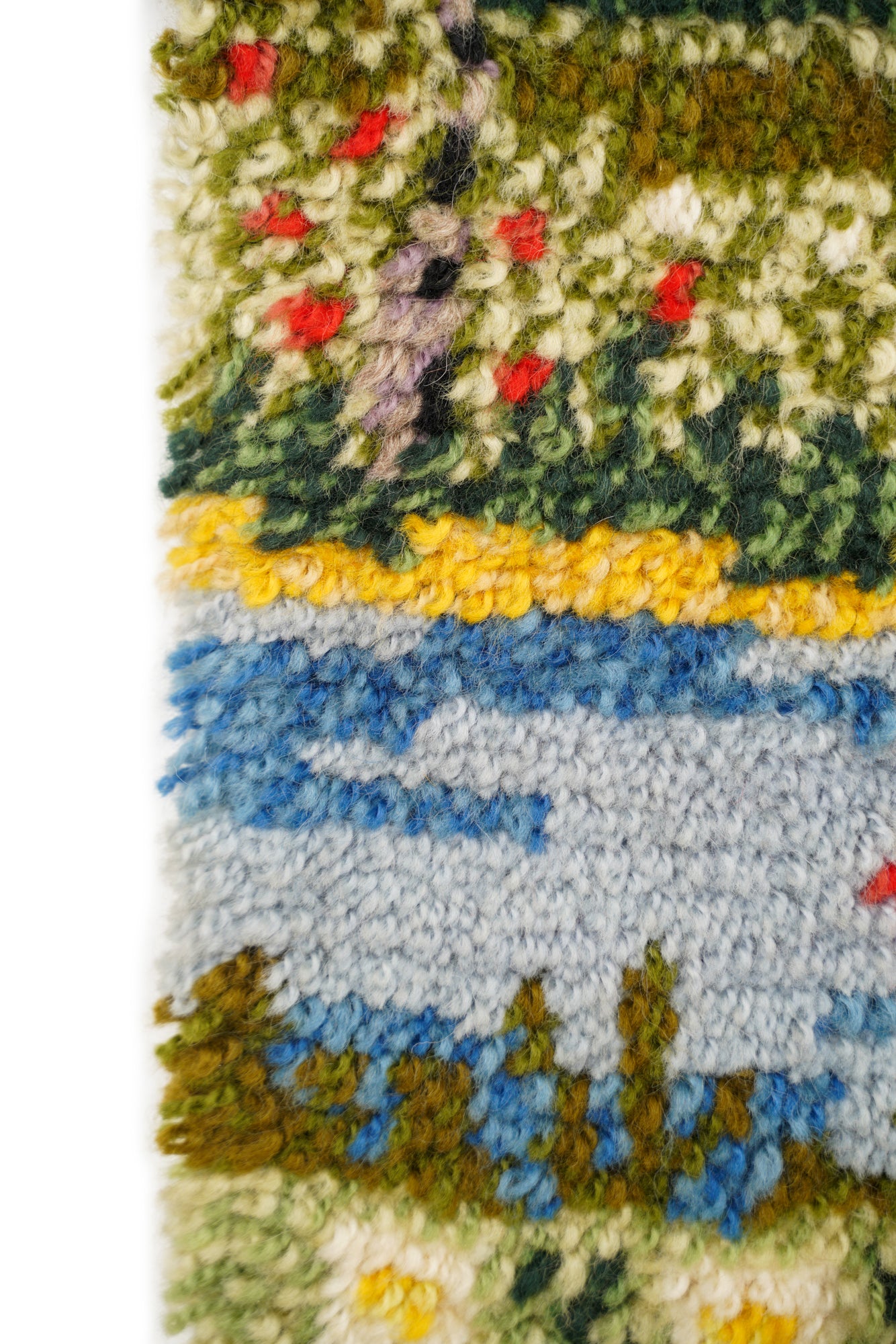 Vintage potrait Rya Rug 2'1" x 1'2"