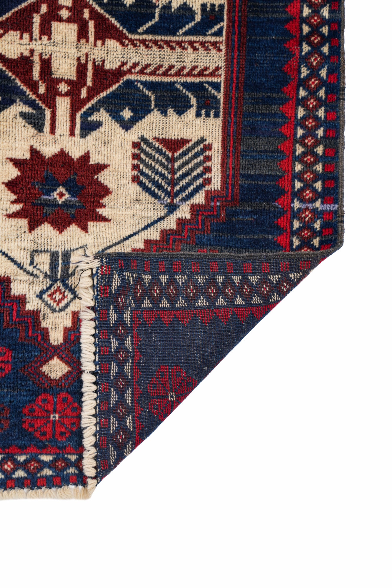 Vintage Turkish Yagcibedir Yoruk Rug 4' x 2'6"