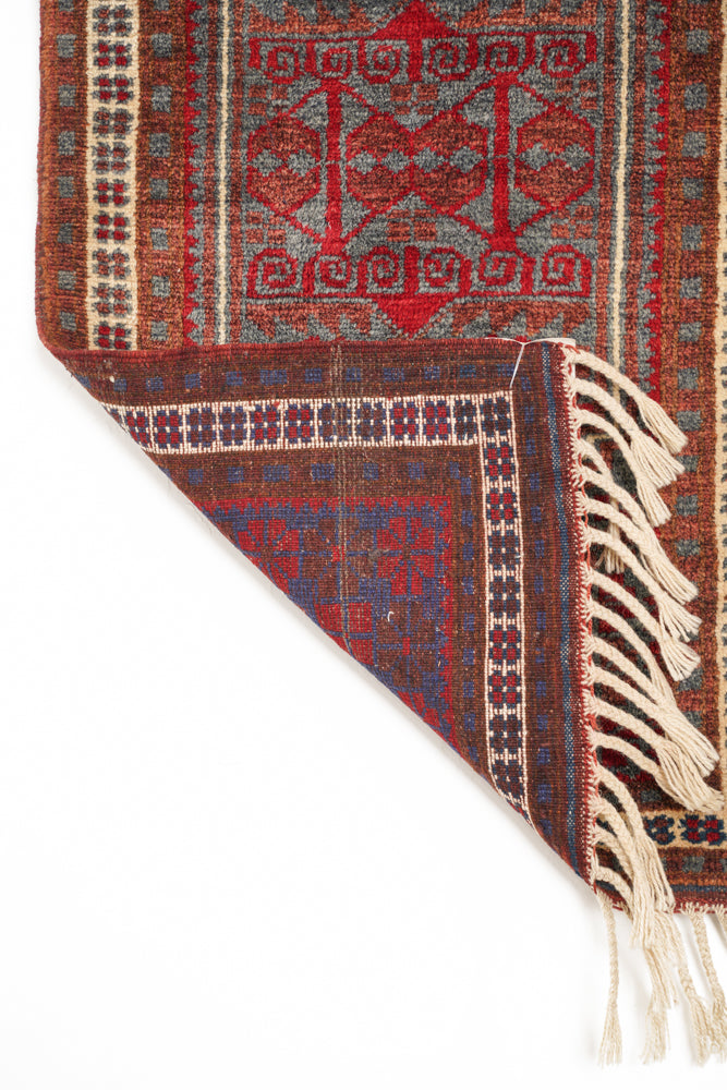 Vintage Turkish Kazak Rug 3'4" x 2'