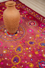 Vintage Uzbek Suzani Textile 7'2" x 5'3"