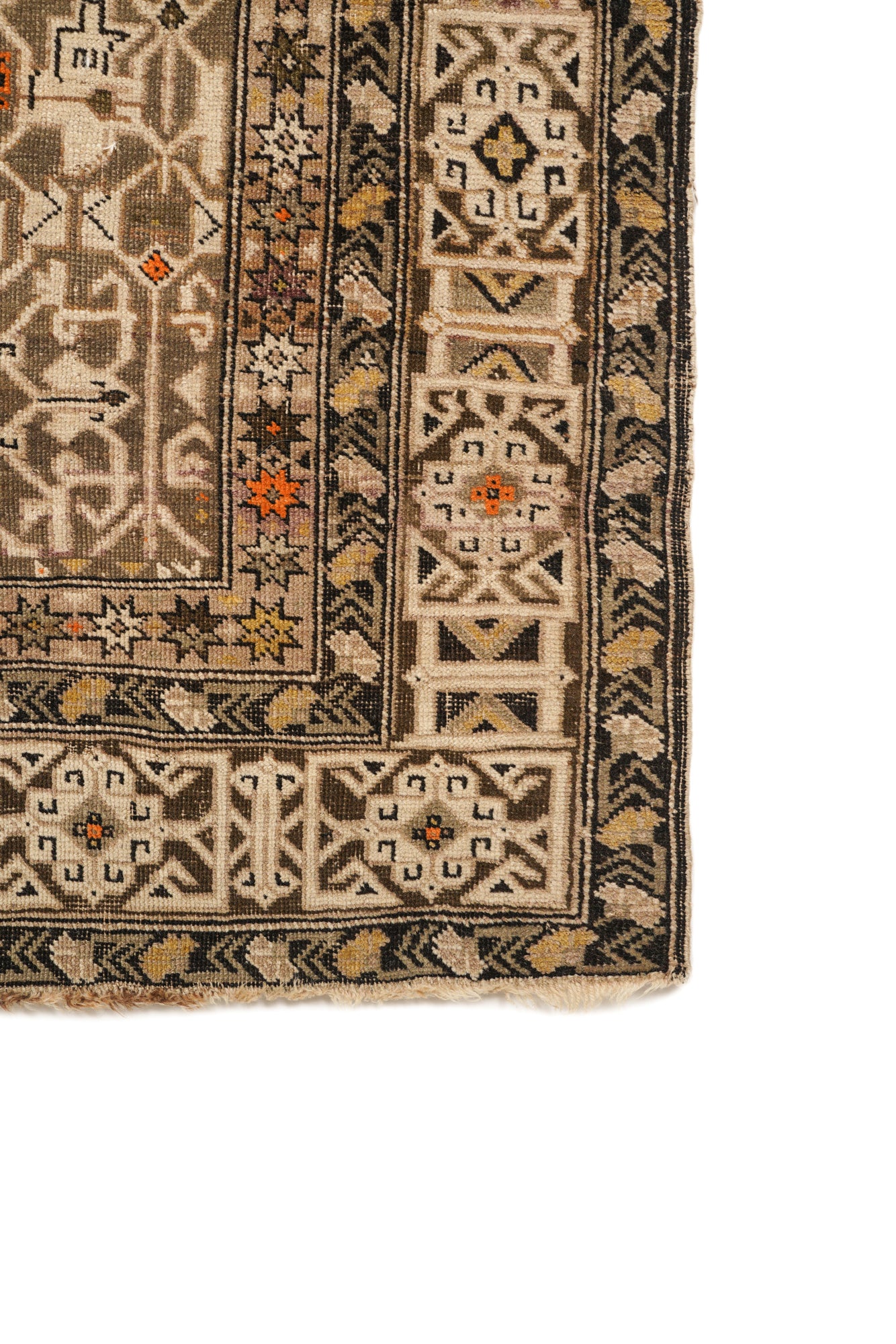 Antique Caucasian Shirvan Rug 4'7" x 3'7"