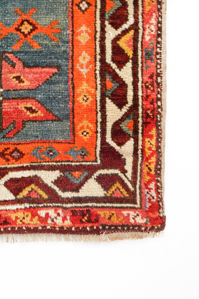 Antique Anatolian Dazkiri Tribal Rug 4'3" x 3'2"