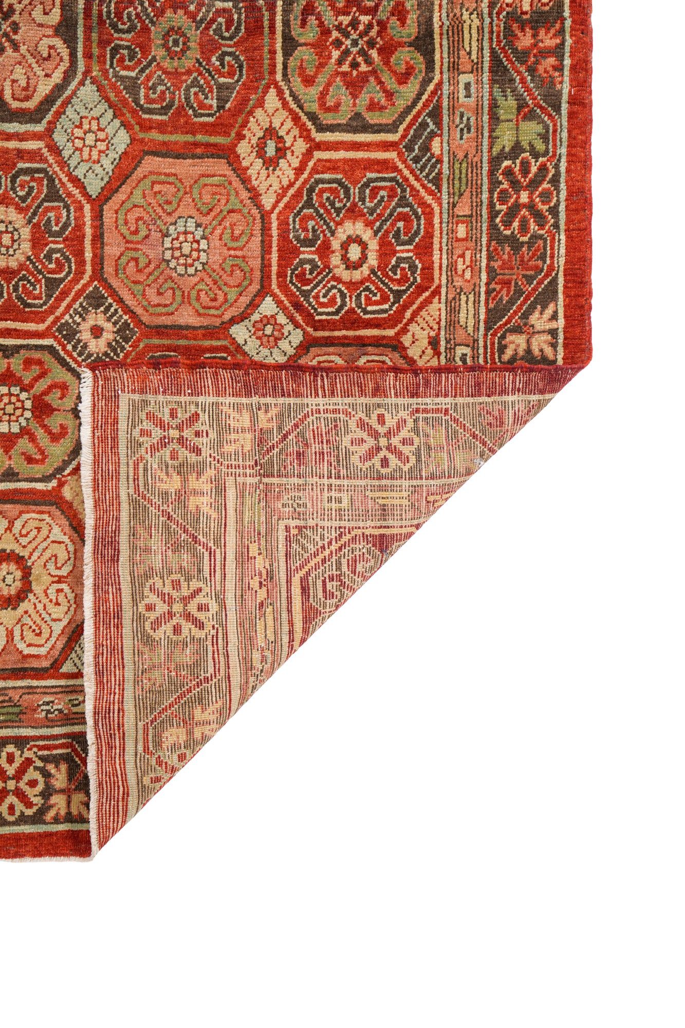 Vintage East Turkestan Khotan Rug 6'6" x 3'3"