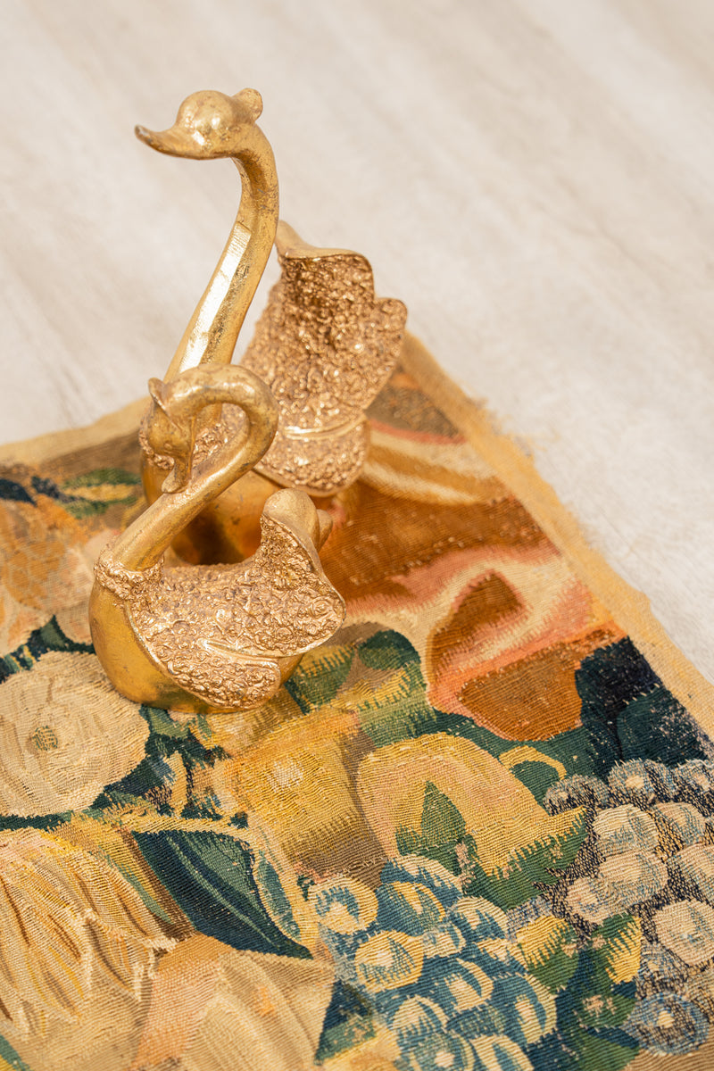 Antique French Aubusson Tapestry fragment 2' x 1'7"