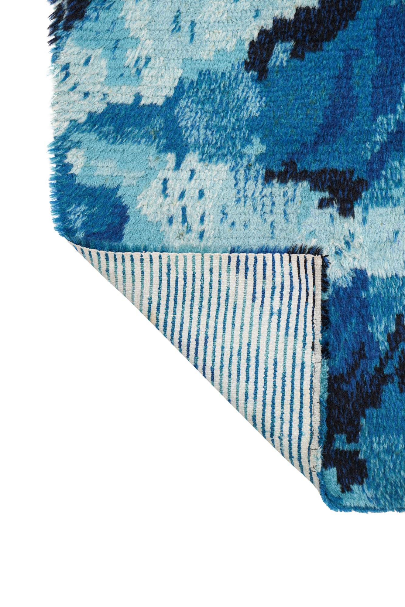 Vintage Scandinavian Rya Rug 4'4" x 2'4"