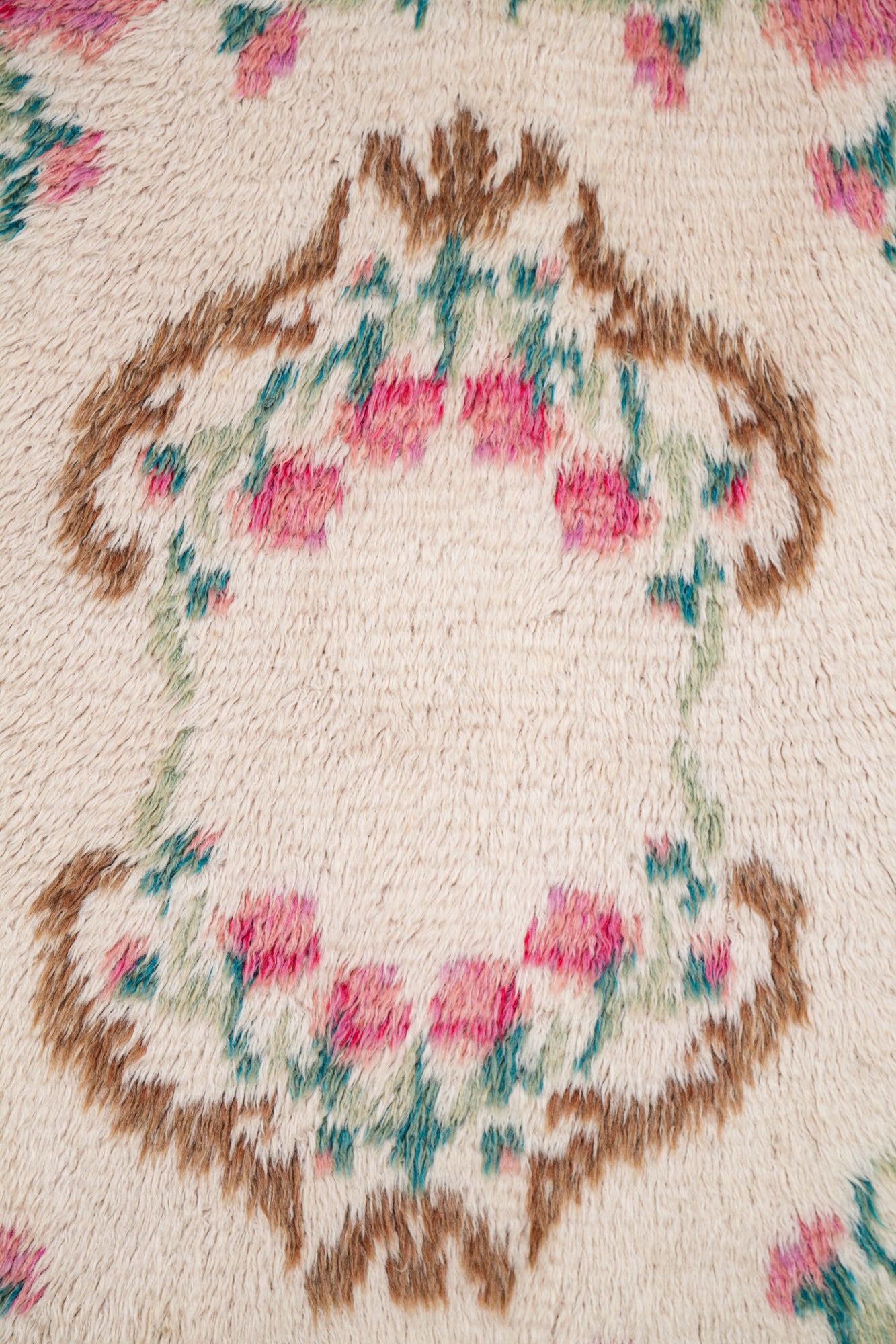 Vintage Scandinavian Rya Rug 4'7" x 3'