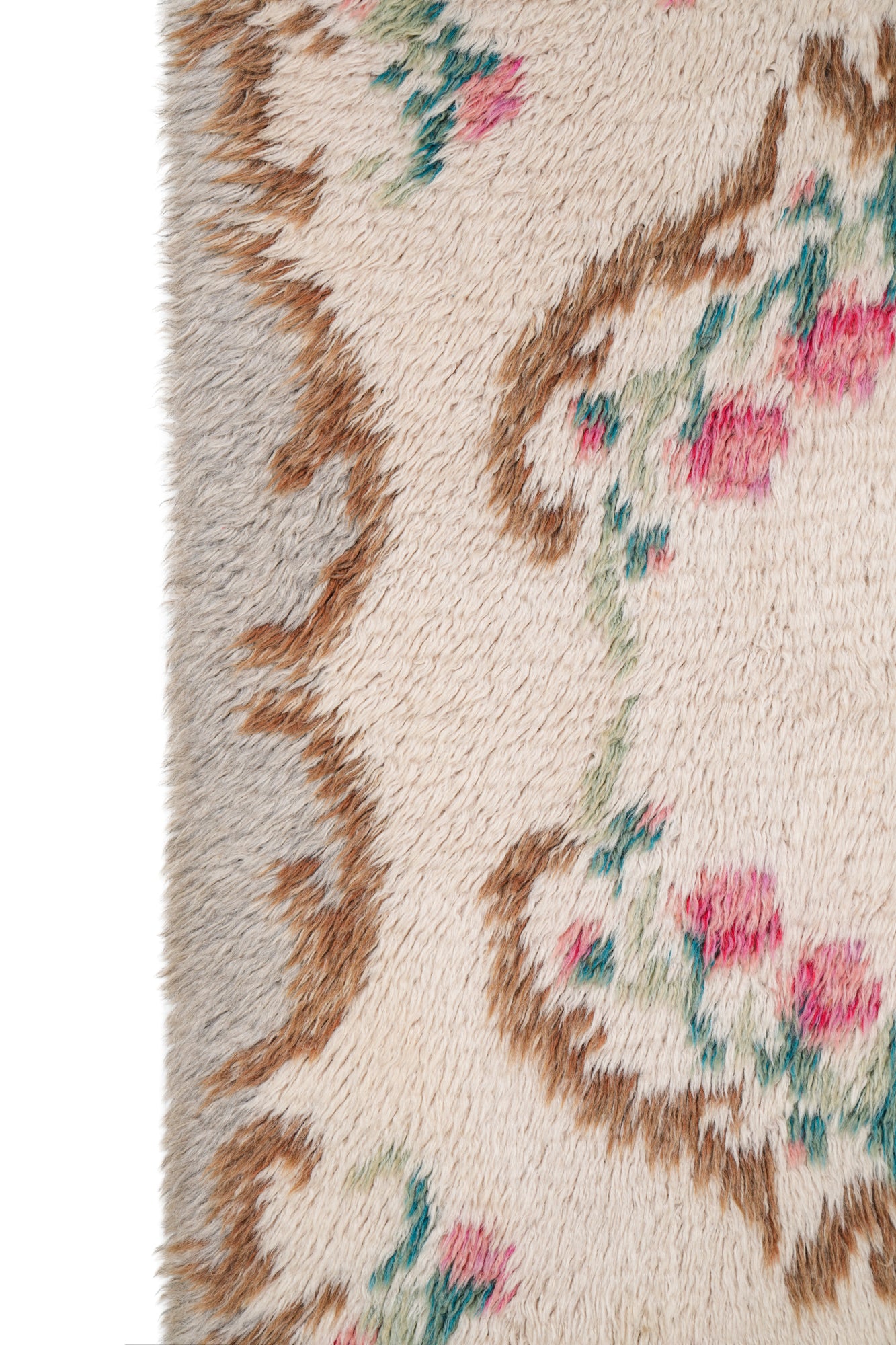 Vintage Scandinavian Rya Rug 4'7" x 3'