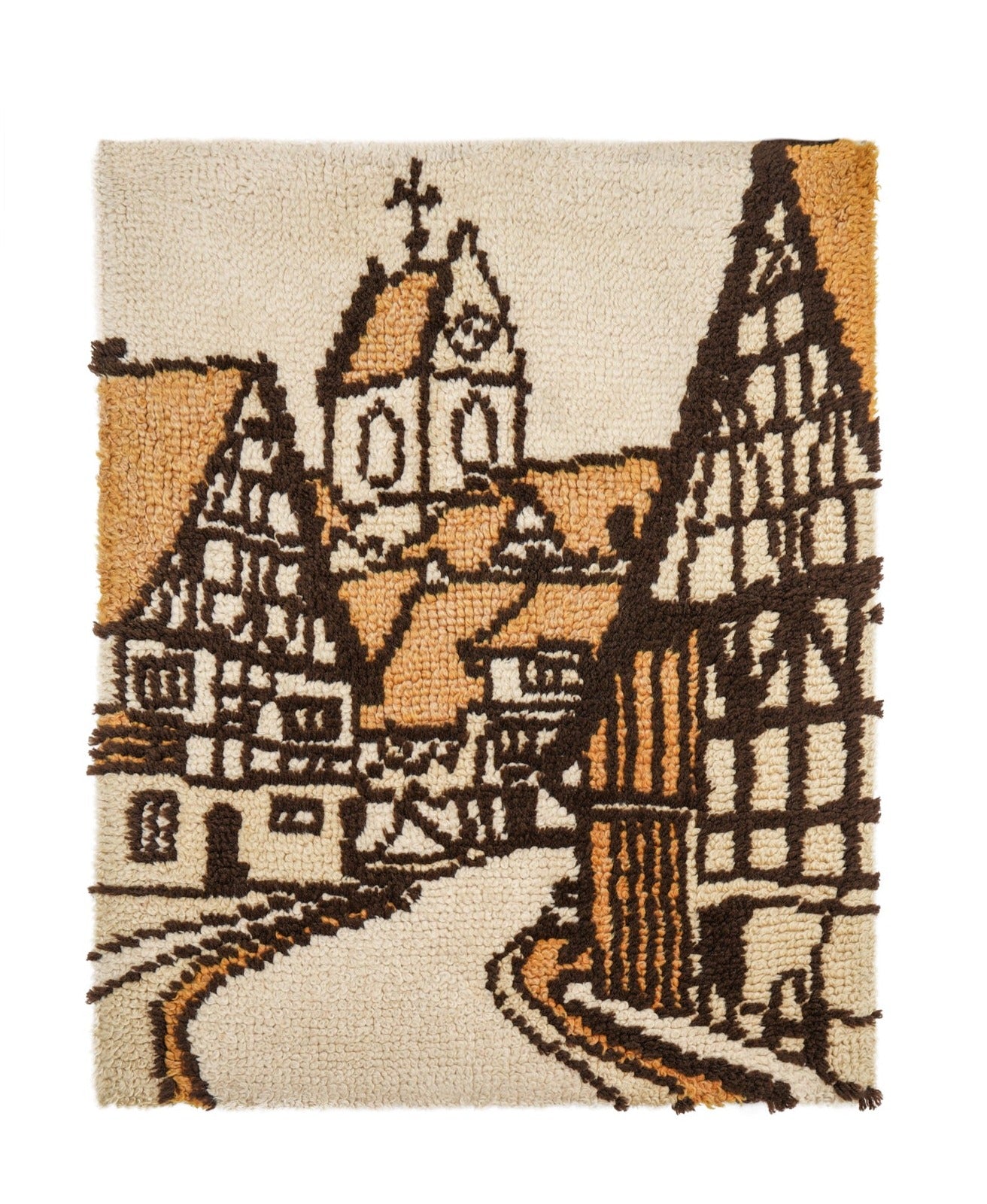 Vintage Scandinavian Rya Rug 3'2" x 2'7"