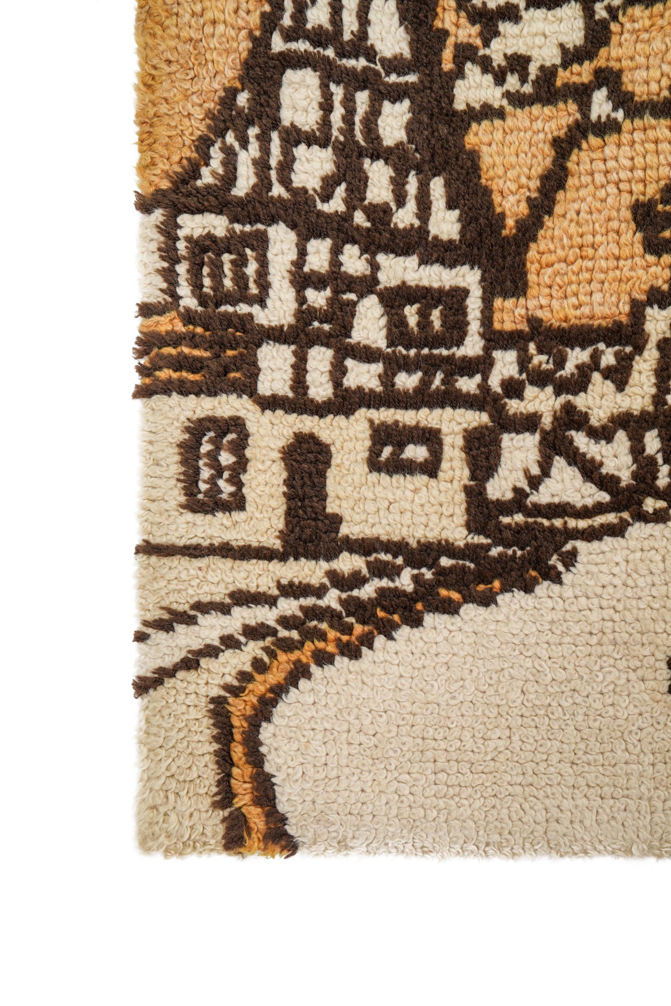 Vintage Scandinavian Rya Rug 3'2" x 2'7"