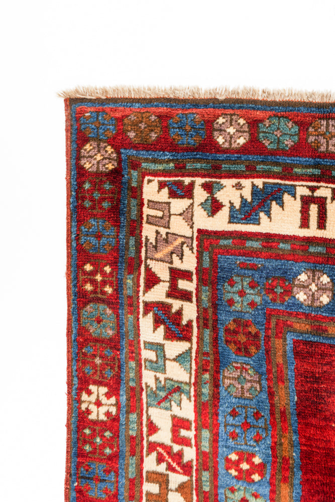 Antique Caucasian Kazak Rug 8'10" x 4'4"