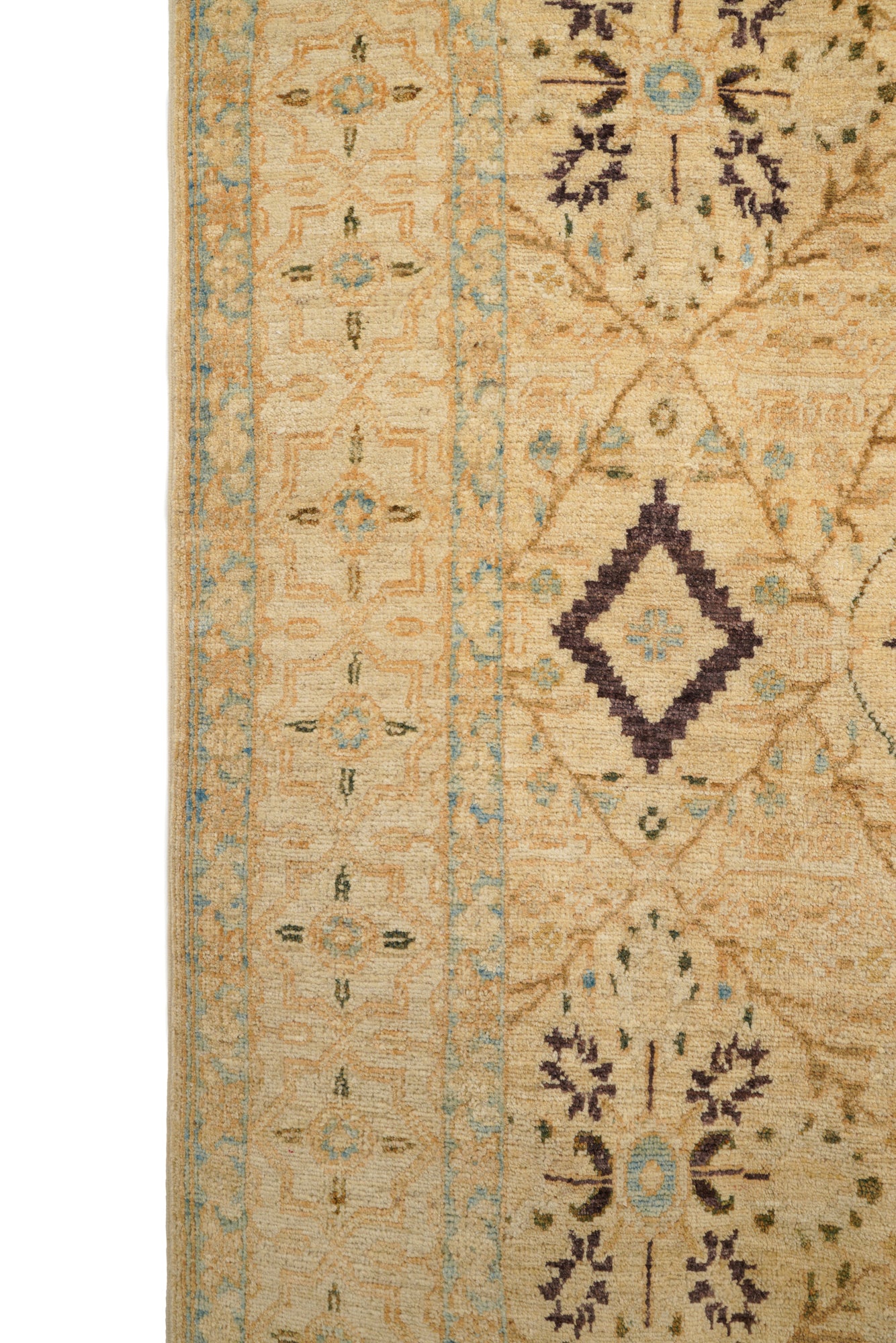 modern afghan jalili rug 8'1" x 5'7"