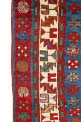 Antique Caucasian Kazak Rug 8'10" x 4'4"