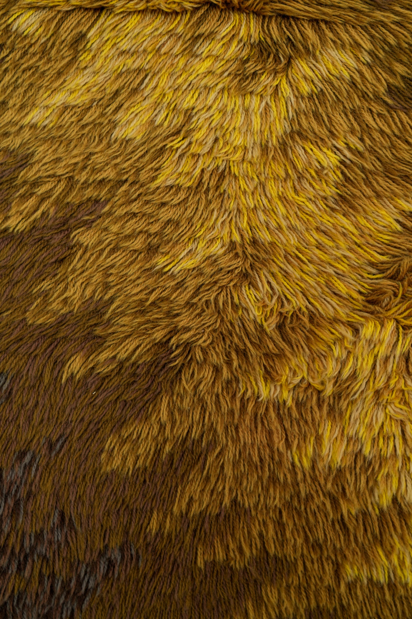 Vintage Scandinavian Rya Rug  4'2" x 2'6"