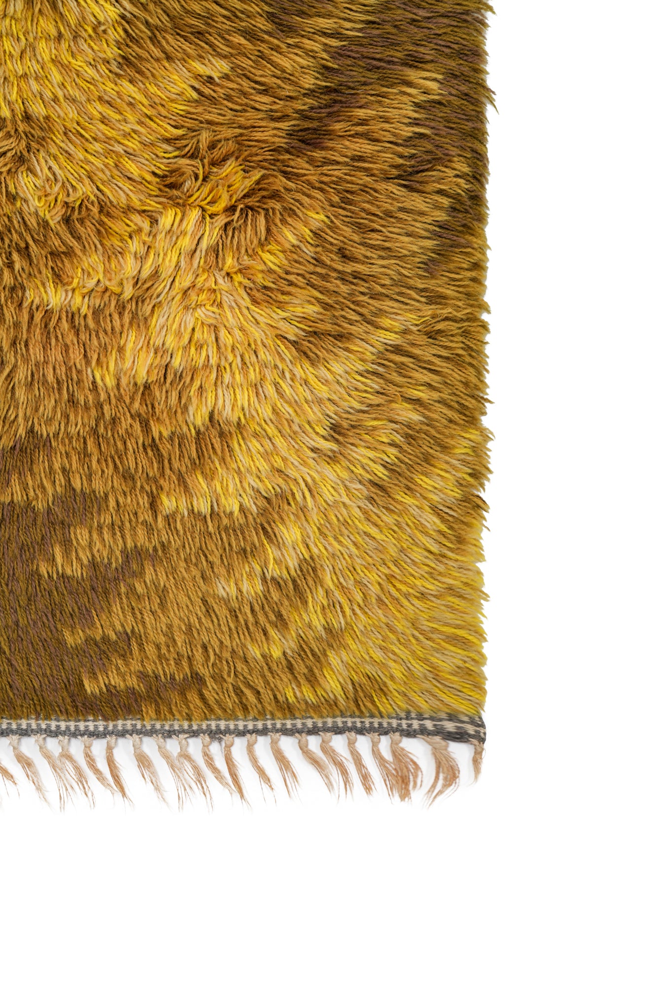 Vintage Scandinavian Rya Rug  4'2" x 2'6"