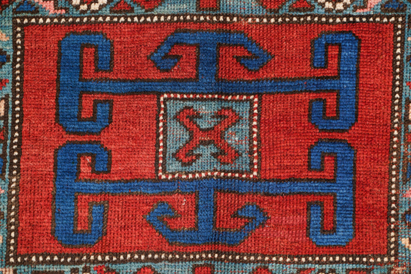 Antique Caucasian Kazak Rug 8'6" x 5'7"
