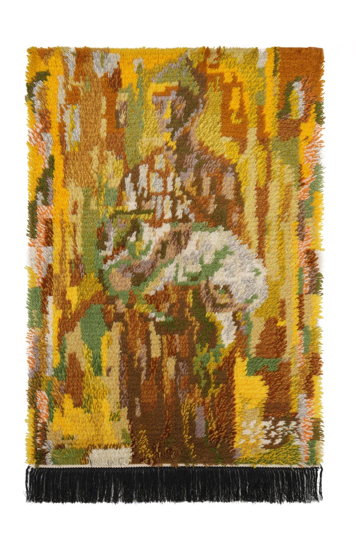 Vintage Scandinavian Rya Rug 3'9" x 2'7"