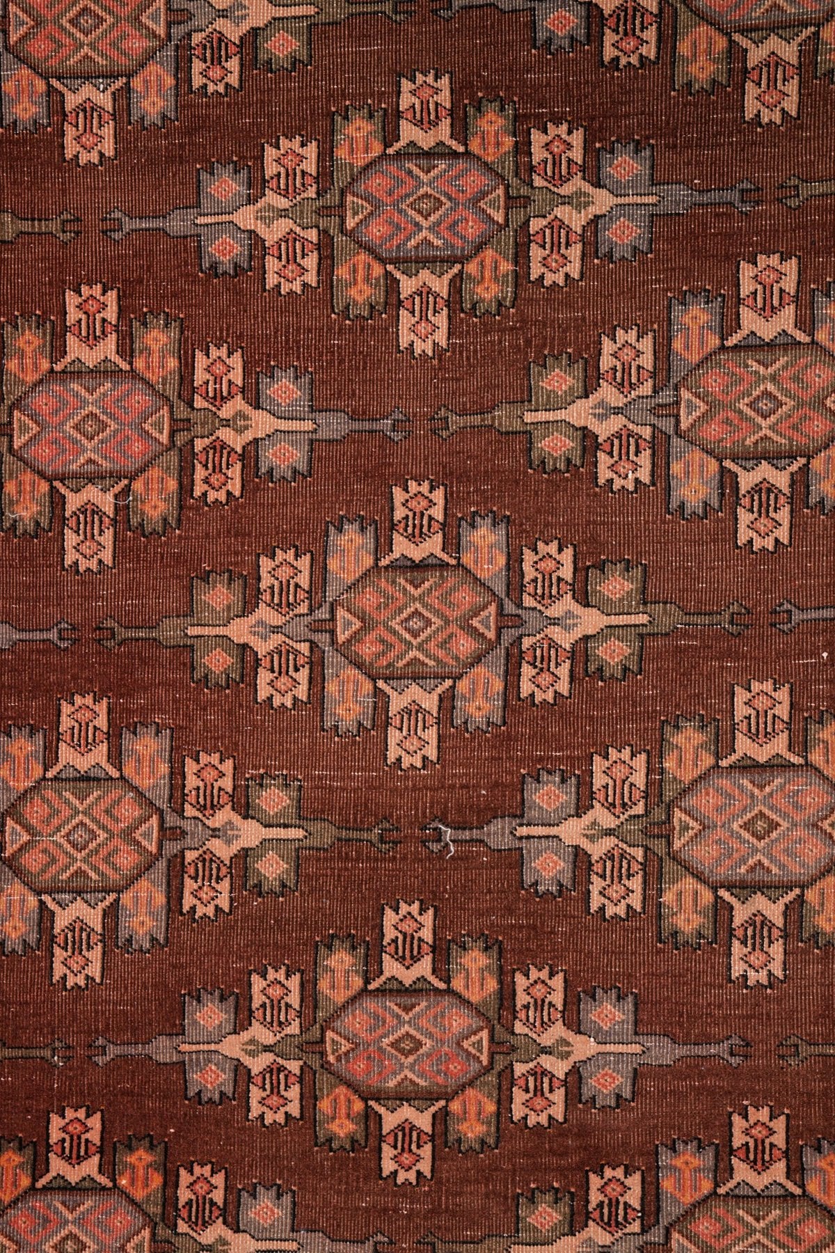 Antique Turkmen Yamout Rug 8'8" x 5'3"