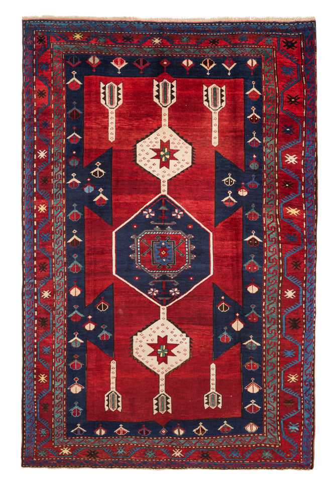 Antique Caucasian Kazak Rug 8'3" x 5'3"