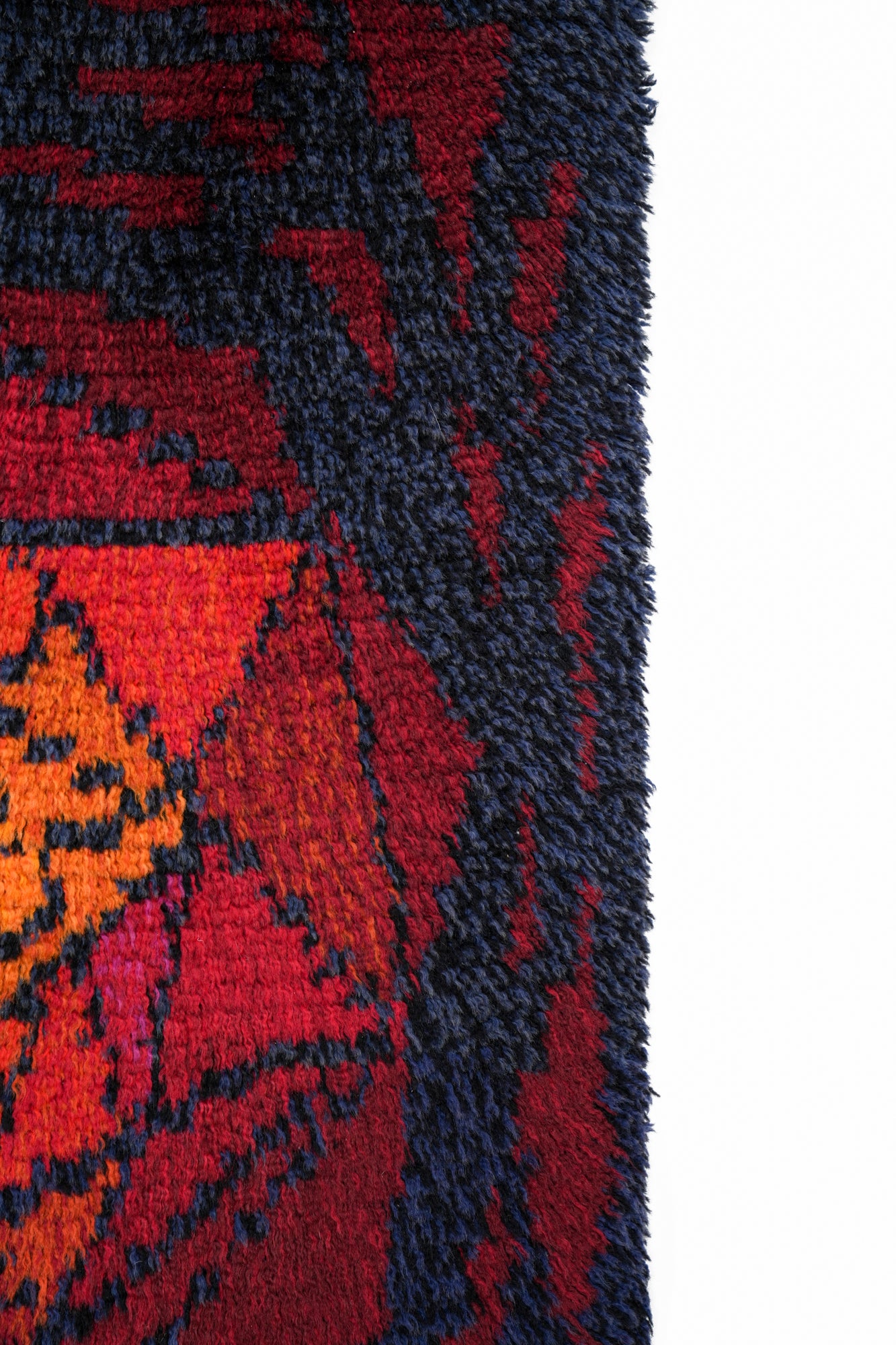 Vintage Scandinavian Rya Rug 4' x 2'5"