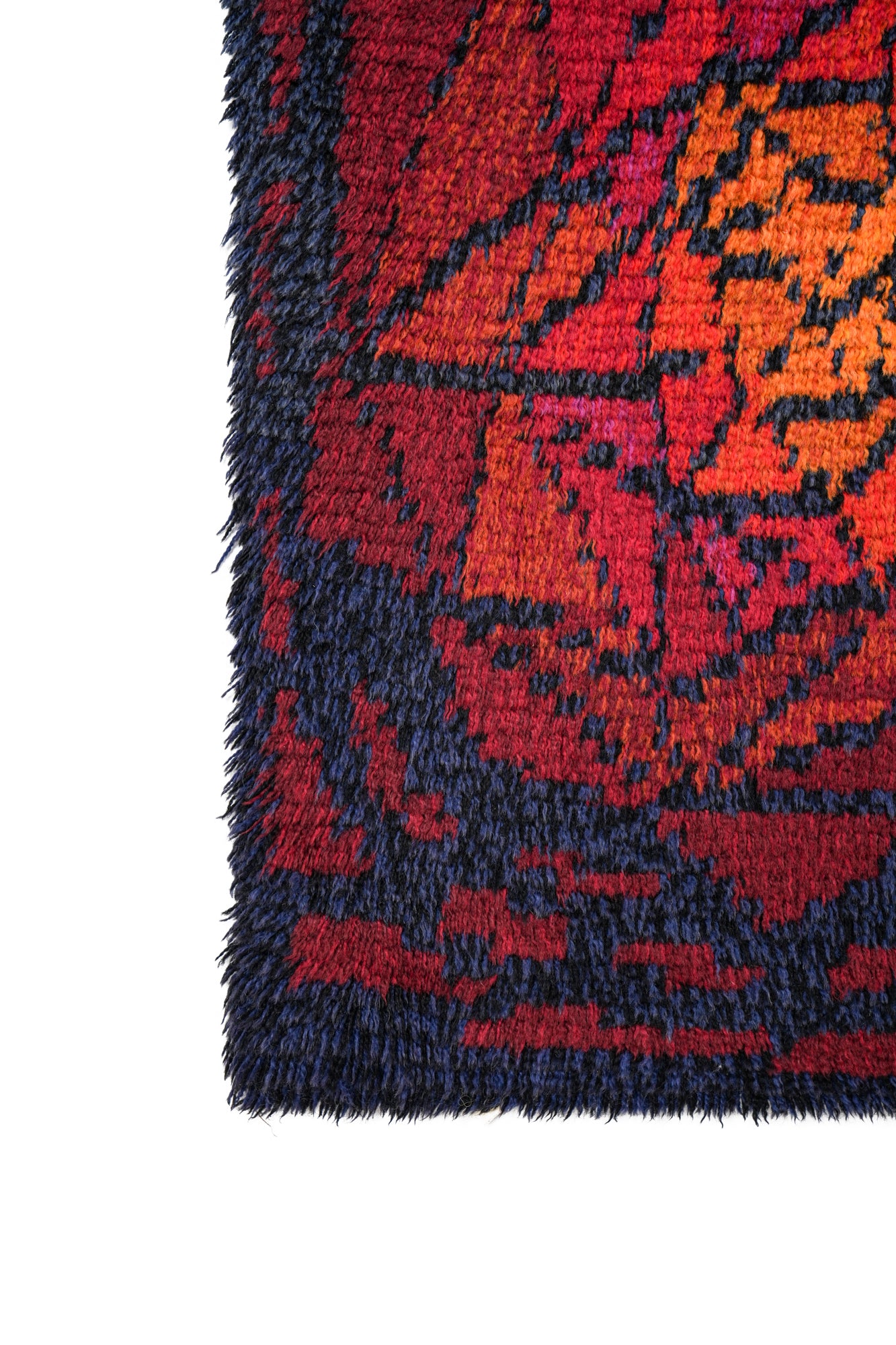 Vintage Scandinavian Rya Rug 4' x 2'5"