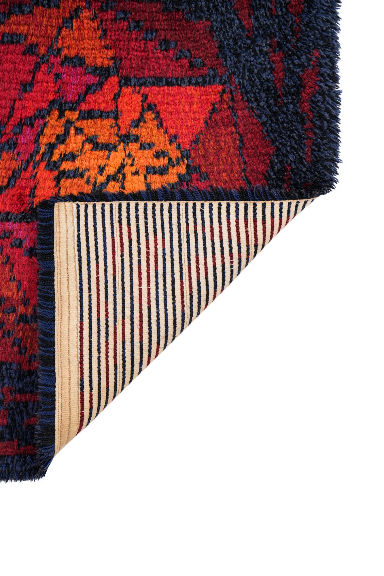 Vintage Scandinavian Rya Rug 4' x 2'5"