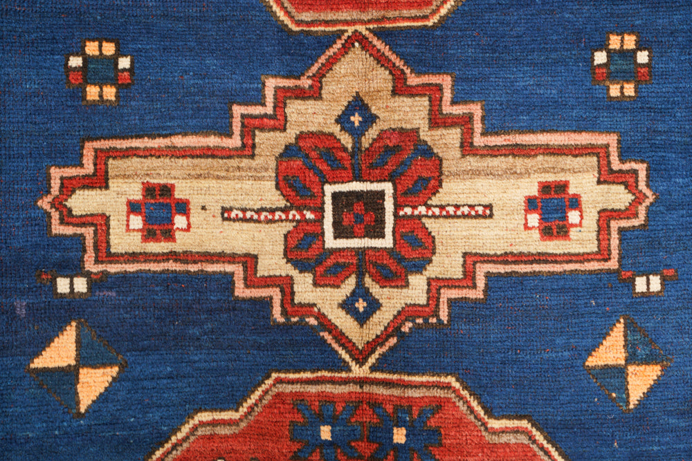 Antique Caucasian Cloudband Kazak Rug 6' x 3'7"