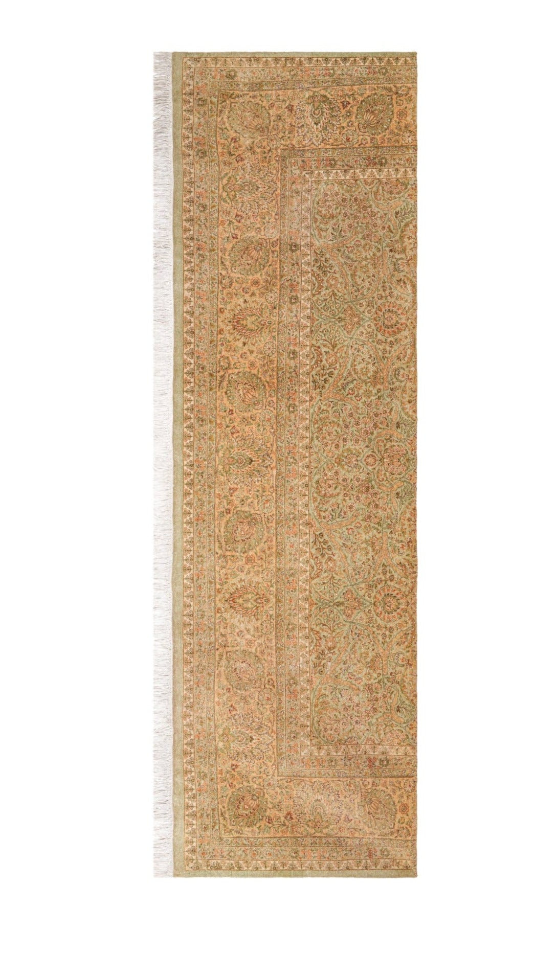 Vintage Pakistani Hallway Rug 12' x 3'5" (fragment)