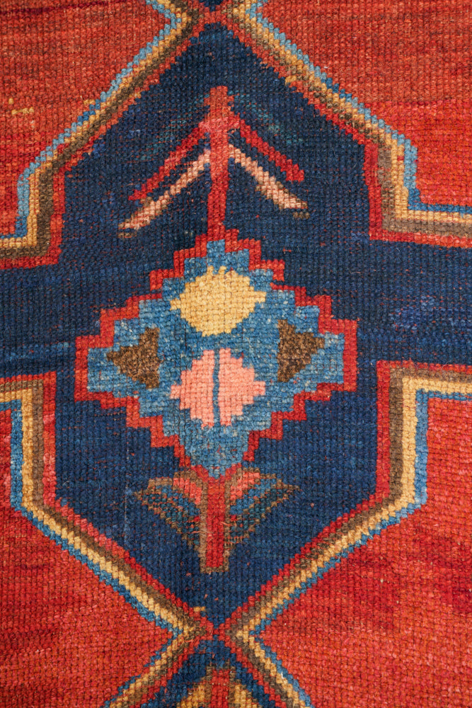 Antique Caucasian Kazak Rug 7' x 4'8"