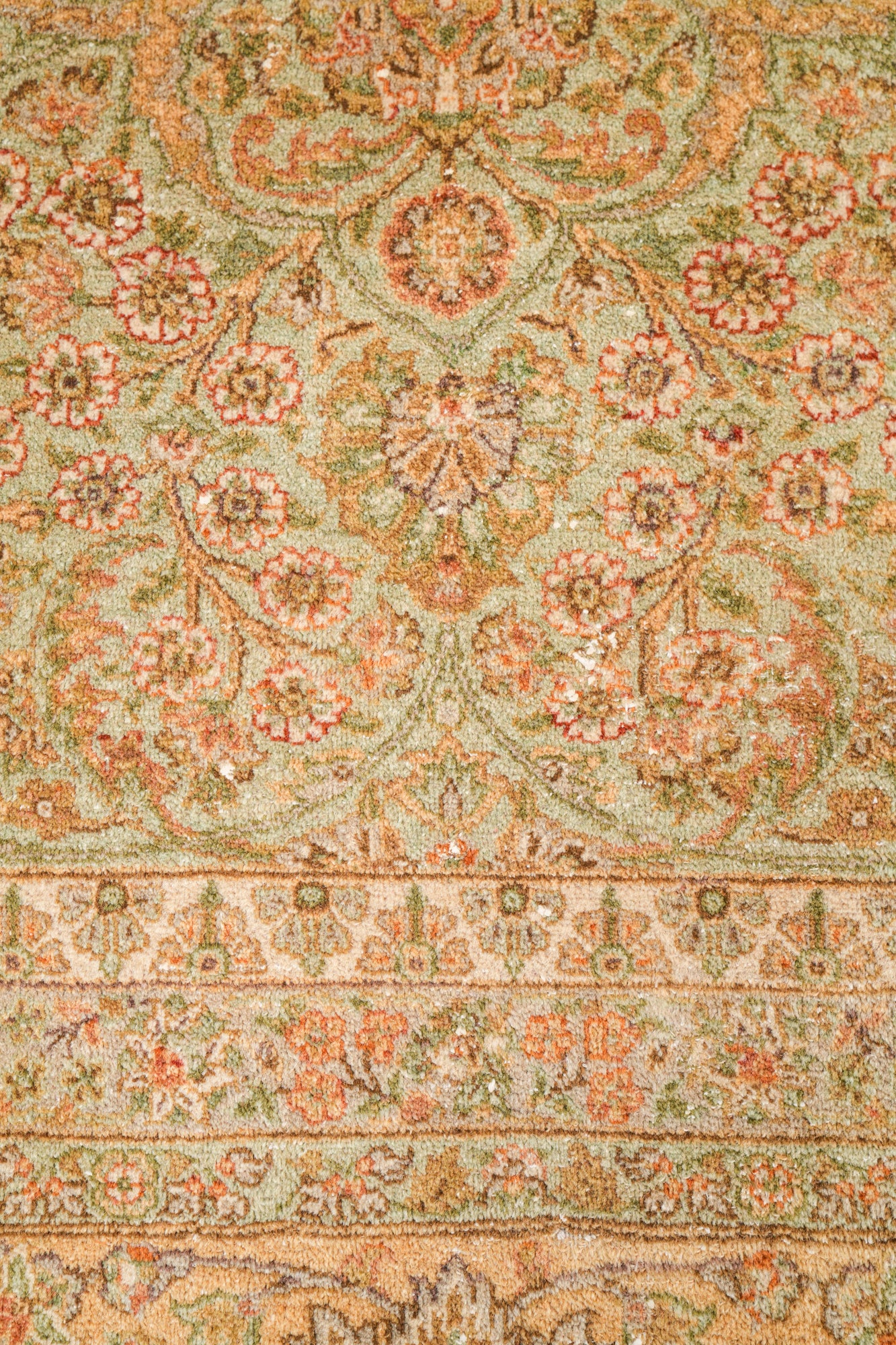 Vintage Pakistani Hallway Rug 12' x 3'5" (fragment)