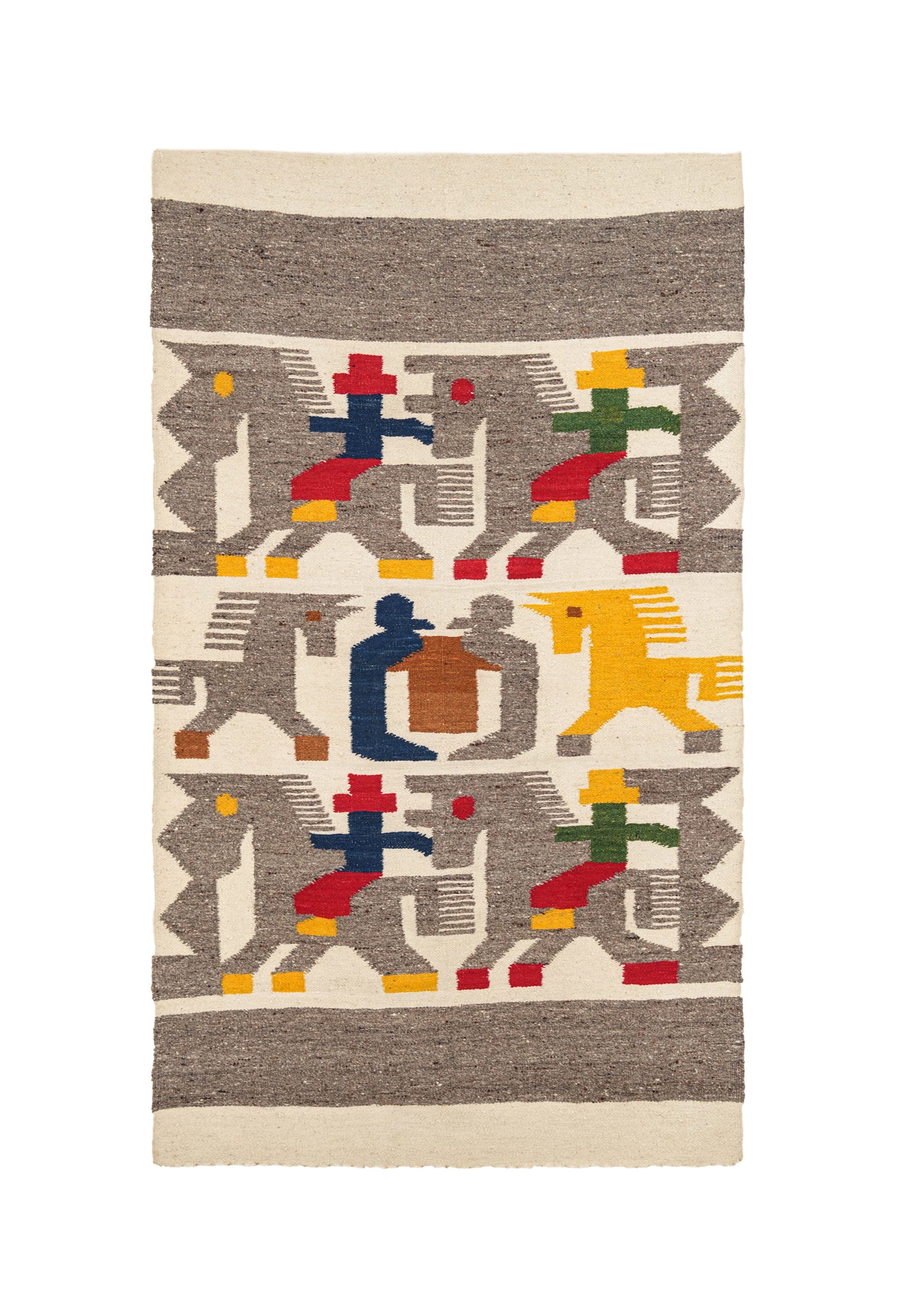 Vintage Mexican Tapestry 5'3" X 3'1"
