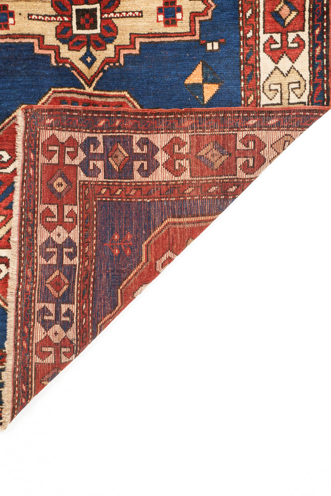 Antique Caucasian Cloudband Kazak Rug 6' x 3'7"
