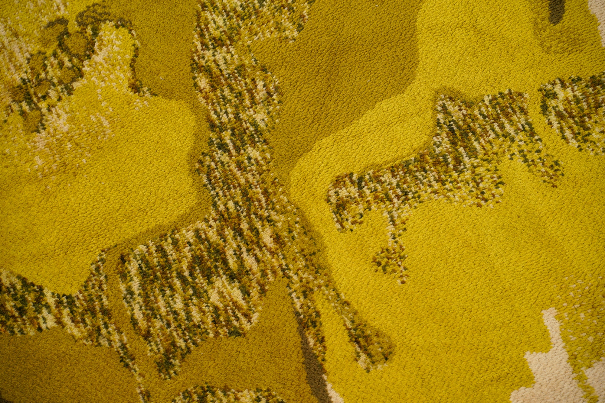Vintage Scandinavian Rya Rug 4'9" x 4'9"