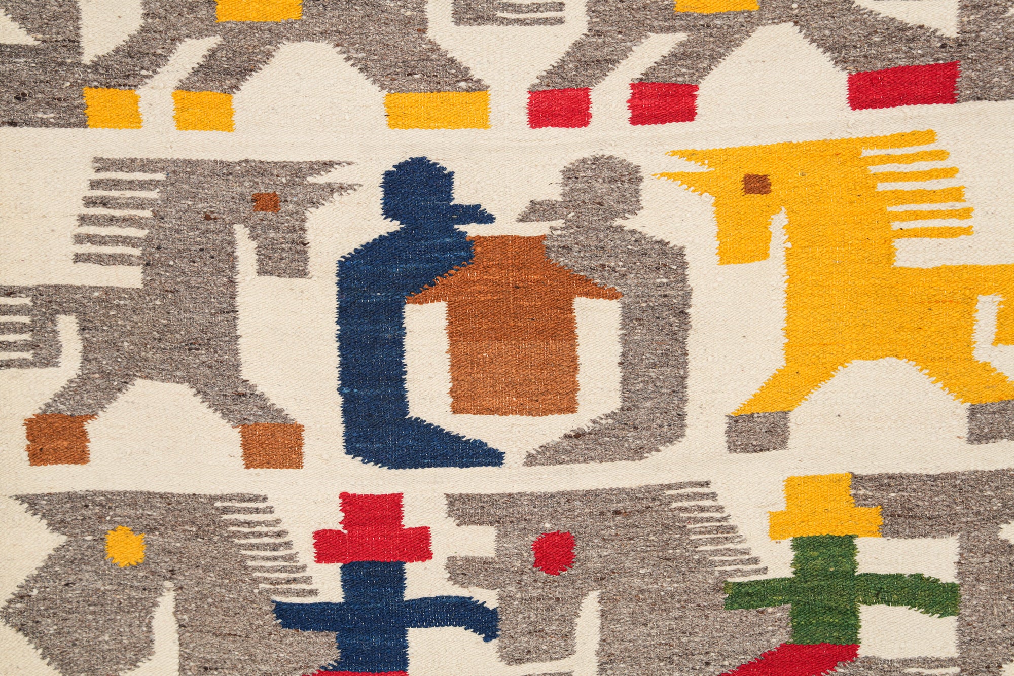 Vintage Mexican Tapestry 5'3" X 3'1"